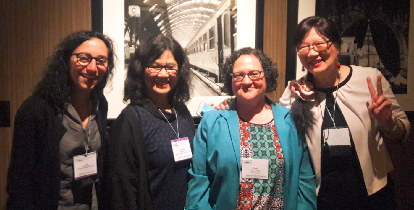 Current and Past NARST International Coordinators (2008-2017) at the 2017 Presidential Breakfast Left to right: Lucy Avraamidou (2016-2019), Hsiao-Ling Tuan (2013-2016), Sibel Erduran (2010-2013), Mei-Hung Chiu (2007-2010)