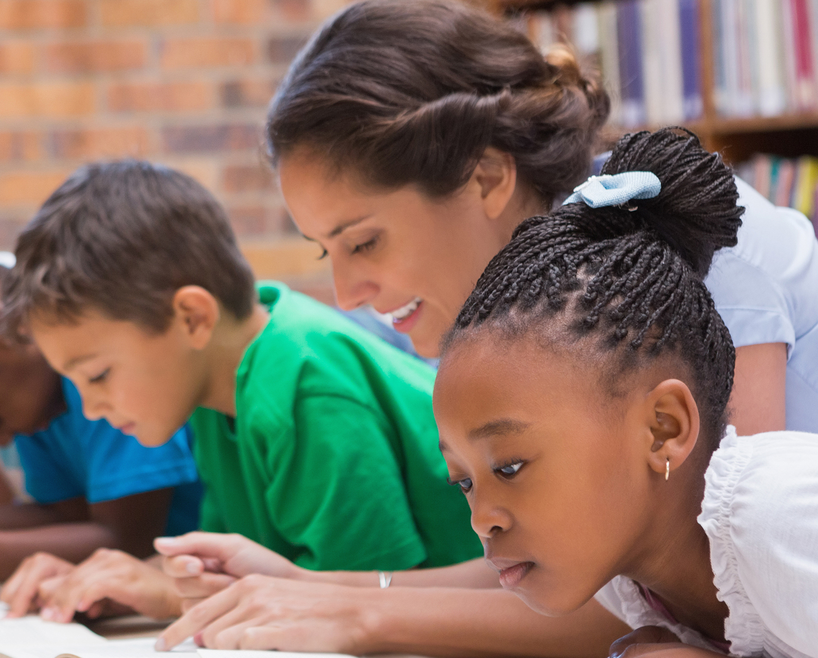 Image of teacher and students 