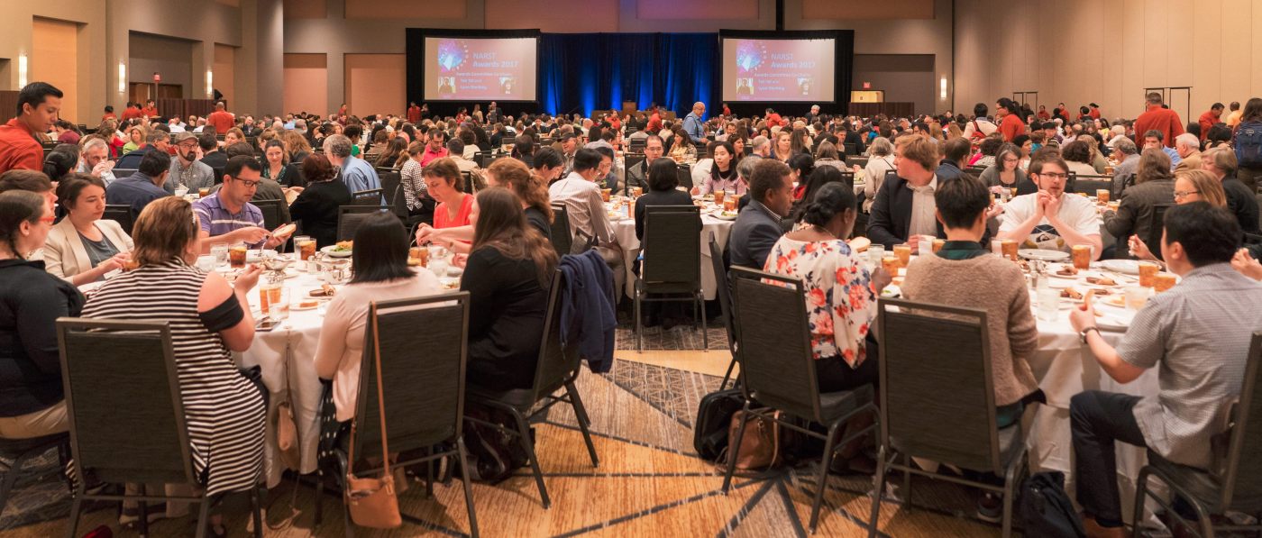Awards Luncheon at the 2017 NARST Annual International Conference  Photo Credit: Daniel Prislovsky